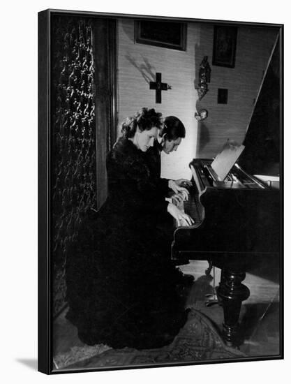 Gothic Piano Duet-null-Framed Photographic Print