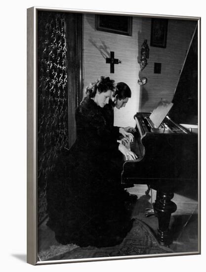 Gothic Piano Duet-null-Framed Photographic Print