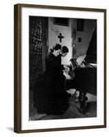 Gothic Piano Duet-null-Framed Photographic Print