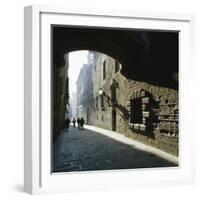 Gothic Quarter, Barcelona, Catalonia (Cataluna) (Catalunya), Spain, Europe-Sheila Terry-Framed Photographic Print