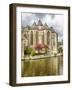 Gothic Saint Michael's Church beside Leie River-Terry Eggers-Framed Photographic Print