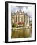 Gothic Saint Michael's Church beside Leie River-Terry Eggers-Framed Photographic Print