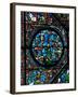 Gothic Stained Glass, Placidus Meets a Stag with Cross Between the Antlers and Becomes a Christian-null-Framed Giclee Print