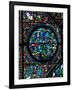 Gothic Stained Glass, Placidus Meets a Stag with Cross Between the Antlers and Becomes a Christian-null-Framed Giclee Print