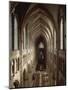 Gothic Style Central Nave of Cathedral of Notre-Dame-null-Mounted Photographic Print