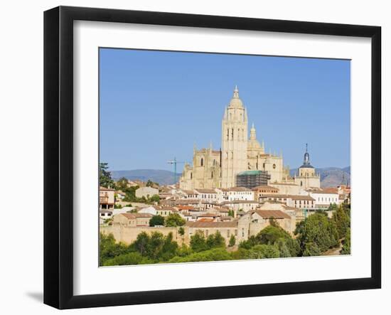 Gothic Style Segovia Cathedral Dating From 1577, Segovia, Madrid, Spain, Europe-Christian Kober-Framed Photographic Print