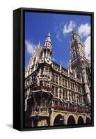 Gothic Town Hall, Munich, Bavaria, Germany-Ken Gillham-Framed Stretched Canvas