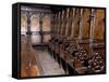 Gothic Wooden Choir, Cathedral of Assumption Blessed Virgin, Volterra, Tuscany, Detail, Italy-null-Framed Stretched Canvas
