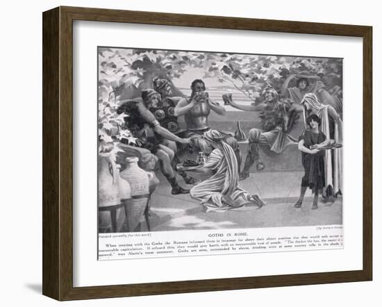 Goths in Rome-Herbert Gandy-Framed Giclee Print