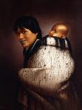 Ana Rupene and Child-Gottfried Lindauer-Framed Stretched Canvas