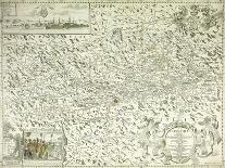 A Map of Austria and Czechoslovakia, 1718-Gottfried Pfantz-Framed Giclee Print