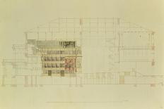 Plan for the Dresden Royal Theatre, C.1838-Gottfried Semper-Stretched Canvas