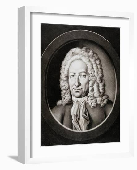 Gottfried Wilhelm Von Leibniz, German Philosopher and Mathematician, 1781-Johann Elias Haid-Framed Giclee Print