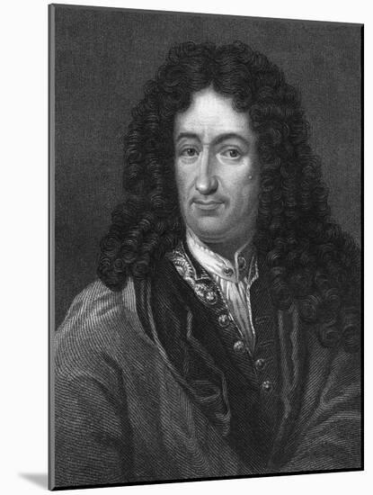 Gottfried Wilhelm Von Leibniz, German Philosopher and Mathematician-B Holl-Mounted Giclee Print