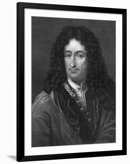 Gottfried Wilhelm Von Leibniz, German Philosopher and Mathematician-B Holl-Framed Giclee Print