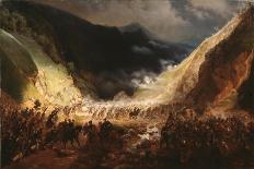Russian Forces Crosses the Caucasus Mountains in Adjara, 1872-Gottfried Willewalde-Giclee Print