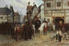 General Blücher with the Cossacks in Bautzen, 1885-Gottfried Willewalde-Giclee Print