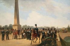 At the Mile Stone, 1859-Gottfried Willewalde-Giclee Print