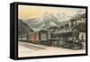 Gotthard Express Through the Alps-null-Framed Stretched Canvas