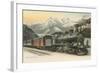 Gotthard Express Through the Alps-null-Framed Art Print