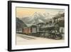 Gotthard Express Through the Alps-null-Framed Art Print
