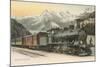 Gotthard Express Through the Alps-null-Mounted Art Print