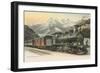 Gotthard Express Through the Alps-null-Framed Art Print