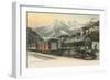 Gotthard Express Through the Alps-null-Framed Art Print