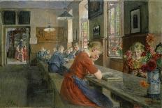 In an Orphanage, Luebeck, 1894-Gotthard Kuehl-Framed Stretched Canvas