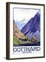 Gotthard, Schweiz-Emil Cardinaux-Framed Art Print