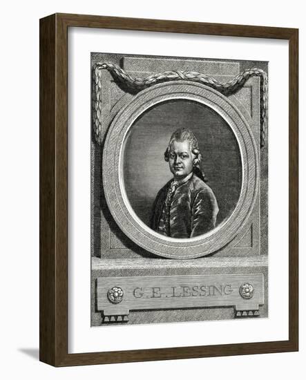 Gotthold Ephraim Lessing (1729-1781), German Writer-null-Framed Giclee Print