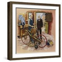 Gottlieb Daimler and His Friend Wilhelm Maybach-null-Framed Giclee Print