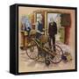 Gottlieb Daimler and His Friend Wilhelm Maybach-null-Framed Stretched Canvas