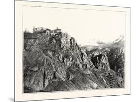 Gou Rdon an Old French Chateau Near Grasse it Is Situated on the Edge of a Plateau About 3000 Feet-null-Mounted Giclee Print