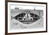 Goubet II, French Electrically Powered Submarine Adopted by the Russian Government, 1890-null-Framed Giclee Print