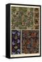 Gourd in fabric and wallpaper patterns.-null-Framed Stretched Canvas