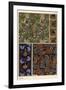 Gourd in fabric and wallpaper patterns.-null-Framed Giclee Print