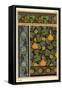 Gourd in wallpaper, stained glass and fabric patterns.-null-Framed Stretched Canvas