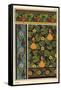 Gourd in wallpaper, stained glass and fabric patterns.-null-Framed Stretched Canvas
