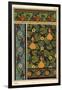 Gourd in wallpaper, stained glass and fabric patterns.-null-Framed Giclee Print