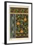 Gourd in wallpaper, stained glass and fabric patterns.-null-Framed Giclee Print