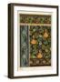 Gourd in wallpaper, stained glass and fabric patterns.-null-Framed Giclee Print