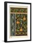 Gourd in wallpaper, stained glass and fabric patterns.-null-Framed Giclee Print