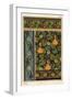 Gourd in wallpaper, stained glass and fabric patterns.-null-Framed Giclee Print