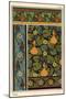 Gourd in wallpaper, stained glass and fabric patterns.-null-Mounted Giclee Print