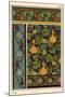 Gourd in wallpaper, stained glass and fabric patterns.-null-Mounted Giclee Print