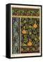 Gourd in wallpaper, stained glass and fabric patterns.-null-Framed Stretched Canvas