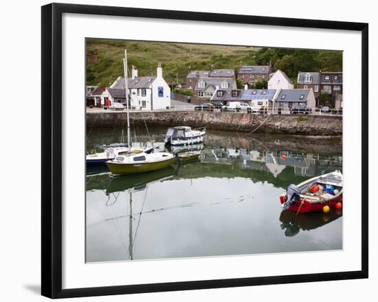 Gourdon Harbour Near Inverbervie, Aberdeenshire, Scotland, United Kingdom, Europe-Mark Sunderland-Framed Photographic Print