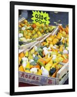 Gourds for Sale at Market Stall, Bergerac, Dordogne, France-Per Karlsson-Framed Photographic Print