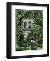 Gourds Grown as a Vine in an Arab Garden, Palestine, 19th Century-null-Framed Giclee Print